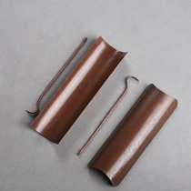 First European pure copper tea two-piece handmade copper tea lotus tea spoon Tea shovel Tea ceremony accessories Kung Fu tea Zen