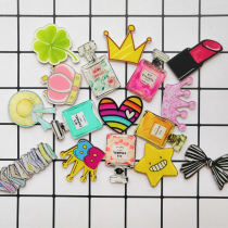 Perfume crown cartoon acrylic patch Kindergarten primary school handmade diy materials Creative materials package accessories