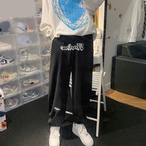 Letter Printed Casual Pants Men Ins 100 Hitch Fashion Bouquet Leggings Pants Summer Thin sports 90% Wee pants