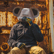 Alien Snail Motorcycle Cowboy With Cap Riding Suit All Season Universal Rider with protective gear anti-fall pure cotton locomotive clothes