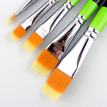 Huahong 953 nylon hair flat peak pattern pen comb-shaped flat head grass brush painting grass grass brush