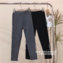 Small black tote intimacy Autumn winter new girl Korean version gush thickened with warm dressing outside wearing underpants children pants