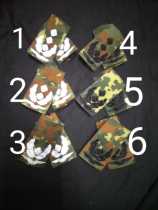 German Camouflares Bushes with Colorful Shoulder-shaped Colorful Sleeve shoulder Chapters empty laughs