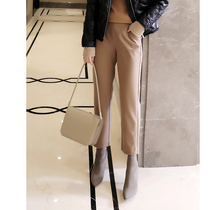 Grinding Rear Tightness High Waist Smoke Tubes Pants Women Autumn Winter 2020 New 100 Hitch Slim Slim Straight Cylinder Casual Pants Boots Pants