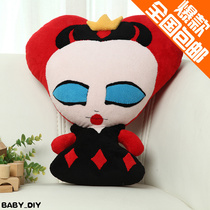 Hand-sewn self-made queen of hearts plush doll large doll doll handmade fabric DIY material bag