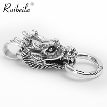 ruibeila925 silver retro Thai silver atmospheric faucet necklace pendant mens ancient dragon domineering heavy personality tide