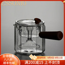 ESSONIO glass tea steamer side pot heat-resistant glass tea maker filter bubble teapot electric pottery cooking teapot
