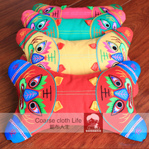Small number of handmade embroidery flat tiger long pillow pearl cotton padded with Shandong featured handicrafts