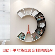 Partition Wall Shelf Creative Bookcase Wall-mounted Wall Shelf Aesthetically Stylish Wall Bookcase Storage Shelf Storage Shelves Wall