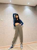 Slightly dance clothes LR beauty dance clothes 015 Joker thin show legs long high-play high waist pants Latin dance