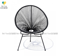 NATO light luxury creative personality coffee table combination three-piece rattan chair outdoor swimming pool balcony garden leisure chair