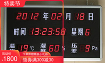 HTTPRE Time and humidity Display LED Large screen pressure difference temperature and humidity to show the board