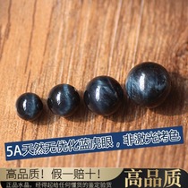 5A natural blue tiger eyes scattered Wood Stone Eagle Eye Stone Blue Lightning pattern