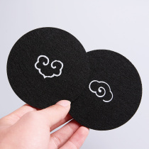 Mangosteen water coasters Heat insulation mats Japanese-style creative Chinese style felt coasters Kung Fu tea mat accessories