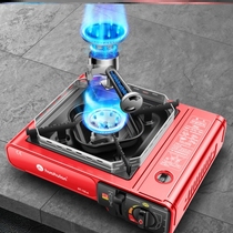 ? Portable small liquefaction outdoor camping portable gas stove can barbecue stove household gas