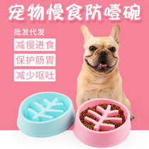 Boxed Kano slow bowl cat dog anti-choke Bowl Pet Stop Food Bowl dog pet supplies