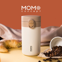 Japanese momo bounce thermos cup female coffee with cup simple portable Japanese men large capacity tea Car Cup