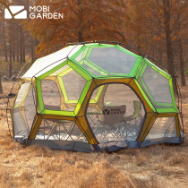 Pastoral flute 8 people Outdoor Family large tent Dome Vehicular High Royal Castle Equipped with Multi-Camping Black Forest