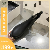 (Break Code Pickup) Private collections of single items ~ Triumph Gate genuine leather heightening Chelsea short boot female locomotive Martin boots