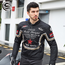 Starry knight spring and summer motorcycle riding suit suit male motorcycle racing rally clothing mesh breathable anti-fall