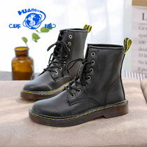 Universal 2022 Spring Autumn New High Help Velvet Warm Martin Boots Women Cotton Shoes Inglent Handsome Leisure Short Boots Tide