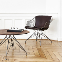 Nordic leisure creative modern simple back iron chair loft designer Cafe dining chair