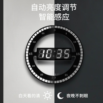 Hongchuang watch living room wall clock silent creative digital clock electronic clock led clock Simple wall clock luminous wall watch