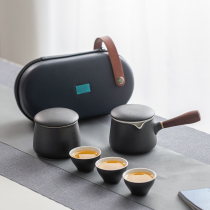 Portable travel Gongfu tea furniture suit with outdoor bag minimalist around fashion tea tea tea cup single quick guest cup
