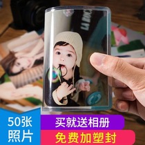 Wash photos plus plastic clear printing 5 inch 6 inch 7 inch photos Online printing Over plastic printing Mobile phone photo over glue