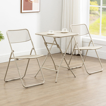 Purple leaf balcony small tables and chairon outdoor iron table modern minimal casual white folding table three pieces set