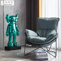 kaws violent bear big decoration living room TV cabinet floor sculpture Model Room soft decoration modern light luxury bedroom ornaments