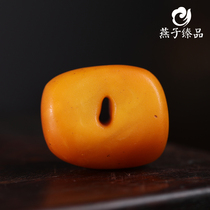 (Swallow Zhen Pin) 11 52g Natural Old Beeswax Pendant Chicken Oil Yellow Necklace