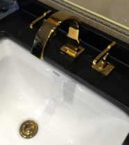 TOTO sanitary ware washbasin with 8 inch double handle mixed faucet DL218 DL218#PG