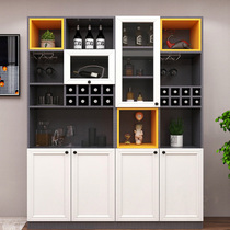 Modern minimalist with lamp small wine cabinet close by wall Living room glass display cabinet Tea water cabinet Restaurant Cupboard Preparation