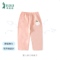 Dress childrens clothing Autumn New Baby casual trousers 0-2 years old boys and girls elastic cotton spring and autumn pants foreign gas