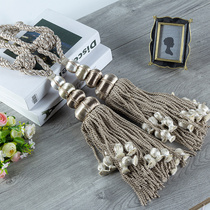 Curtain rope a pair of creative European high-end hanging ball strap decoration storage belt accessories curtain buckle tie belt