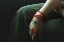 Muhuang Jewelry Qingyou Store:natural Baoshan South red agate multi-circle collection Wen play bracelet womens accessories bracelet