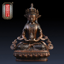 Sheng Fan Pure Copper Longevity Buddhist Buddhist Mythong Buddhism Buddha Statues Pendulum Pieces of Nepal Crafts