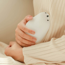 Cute little seal hand warmer silicone hot water bag belly water warm water bag warm baby girl warm handbag