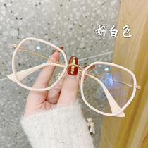Small red book large myopia glasses women can be equipped with a degree polygonal round face is thin Korean version of the tide net red male frame