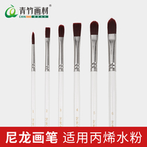 6 sets of bamboo powder and pen suits for students to use oil brushes to fit water paint brushes and acrylic brush brush brush suits for beginners of color color pen for nylon pen