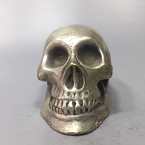 White copper exquisite craft decorations antique bronze ornaments decoration old objects Miscellaneous bone head smoking new products