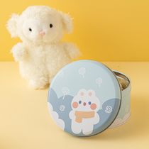 Cookie Biscuits Packaging Box Snowflake Crisp Packaging Cartoon Round Iron Box Empty Box Candy Gift Jar Horse Mouth Iron Box