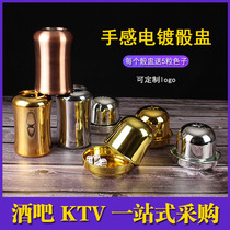 New electroplated dice dice cup bar throwing cup creative sieve box sieve cup ktv dice dice cup set free color