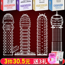 Crystal transparent Mace sexy sex female male glans stick orgasm adult passion condom utensils big and thick