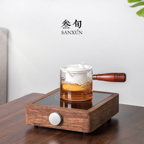 Thirty-year-old Ruoyu tea set diamond palm electric pottery stove tea maker glass ceramic pot small steamed tea stove household