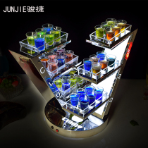 Bar wine cup holder cocktail shelf luminous creative ktv bullet Cup Cup holder one Cup nightclub bar wine rack