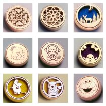 Champagne Rose Gold Multifunction Magnet Suction Fragrant buckle Beauty Essential Oils Essential Oils Mask Upper with Flared Clamp Buckle