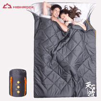 Tianshi Outdoor Camping Adult Enclosed Single Double Camping Male Spring and Autumn Cotton Indoor Dirty Summer Cotton Sleeping Bag
