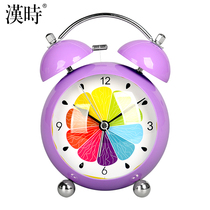 Han time clock creative fashion mute luminous bedside alarm clock cute student lazy simple small alarm clock HA66